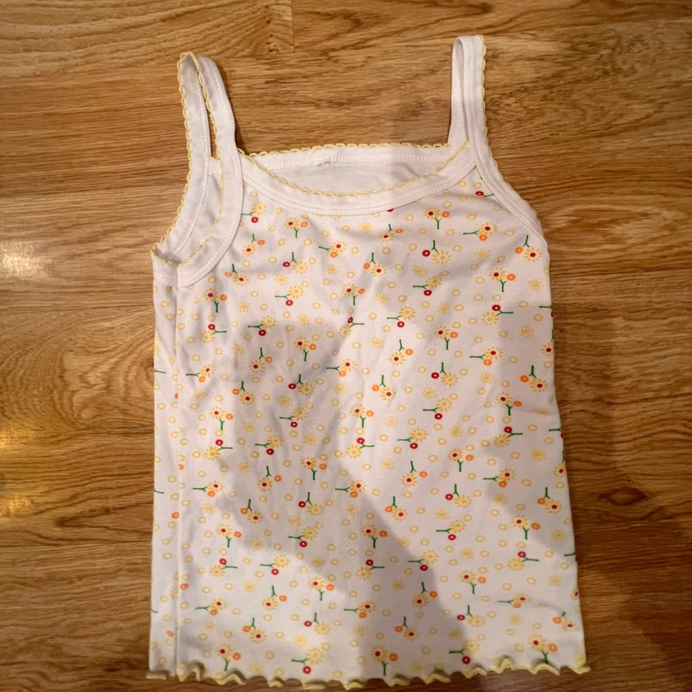 aesthetic floral tank top